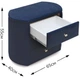Тумба Рикки-3 650x550x400 мм Navy - изображение 3