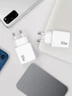 Мережевий зарядний блок живлення зі швидкою зарядкою з USB + TYPE-C 30W Білий (CE-002) - зображення 2