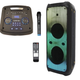 Акустична система MHZ Goldteller 505-60W з USB/TF/FM/потужна Bluetooth колонка з караоке мікрофоном 60W RGB лід підсвічування - зображення 3