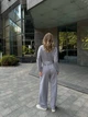 Жіночий прогулянковий костюм вільного крою Uaclothes 44-46 Сірий (like29353-95611357) - изображение 4