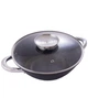 Сковорода WOK Kamille KM-4806 чугунное мраморное покрытие с крышкой 28cm 3.6л - изображение 8