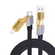 Кабель WUW X207 USB А - USB С/Lightning - Type C/4в1 Черный (6972573336524) - изображение 1