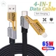 Кабель WUW X207 USB to 3in1 65W Black (6972573336524) - изображение 6