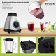 Стаціонарний блендер BROCK BL 1502 SS 500Вт скляна чаша 1.5л PULSE 2 швидкості метал Black-Silver (BL 1502 SS) - зображення 7
