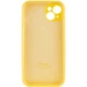 Чехол Fiji Silicone Case Full Camera для Apple iPhone 15 бампер накладка с защитой камеры Bright Yellow - изображение 3