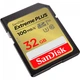 Карта памяти sdhc, 32Gb, SanDisk Extreme Plus, Class10 uhs-i u3 v30, до 100/60 МБ/с (sdsdxwt-032g-gncin) - изображение 2