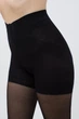 Классические женские колготки с моделирующими шортиками Giulia EFFECT UP 40 3 Black-nero, плотные эластичные колготки, корректируют фигуру - изображение 5