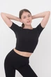 Топ з коротким рукавом та круглим вирізом Giulia CROP T-SHIRT S/M Black-nero - изображение 4