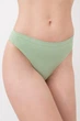 Трусы бразилиана бесшовные Giulia BRASILIAN BRIEFS COLOR S/M Green-kohlrabi базовое женское бельё - изображение 1