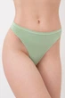 Трусики стринги женские бесшовные Giulia STRING BRIEFS COLOR L/XL Green-kohlrabi, женские бесшовные стринги - изображение 1