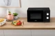 Микроволновая печь 17 л Соло Gorenje MO 17 E1BH СВЧ 700 Вт, 5 уровней мощности для приготовления, очистка паром, эмаль черный (25.5 см поворотный стол) - изображение 1