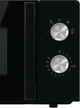 Микроволновая печь 17 л Соло Gorenje MO 17 E1BH СВЧ 700 Вт, 5 уровней мощности для приготовления, очистка паром, эмаль черный (25.5 см поворотный стол) - изображение 7