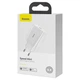 Блок живлення Швидка зарядка Мережевий Зарядний Пристрій Baseus Speed Mini PD Charger 20W Type-C для iPhone iPad Samsung Lenovo Xiaomi White - зображення 2