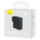 Блок живлення Швидка зарядка Мережевий зарядний пристрій Baseus GaN5 Pro Type-C+USB 100W EU (CCGP09020) для iPhone iPad Samsung Lenovo Xiaomi Macbook Black - зображення 2