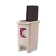 Ведро для мусора 30 л с крышкой и педалью пластиковое MVM BIN-01 30L BEIGE - изображение 2