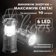 Кемпинговый LED фонарь - лампа со встроенным аккумулятором, зарядка от солнечной батареи Solar 2 в 1, для походов, рыбалки и отдыха на природе, черный - изображение 2