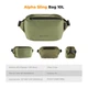 Портативная водонепроницаемая сумка на одно плечо для фотоаппарата K&F Concept Alpha Camera Sling Bag 10л Green (KF13.157V2) - изображение 8