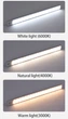 Світлодіодна лампа корпус чорний 50 см 100 LED холодний і теплий білий - зображення 3