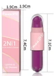 Губна помада CmaaDU No9 Lipstick Lip Gloss 2-in-1 Фіолетова водостійка матова - зображення 2