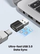 Адаптер Type C Female на Type A Male Ugreen US701 USB 3.0, конвертер для швидкої зарядки та синхронізації, сумісний з iPhone 14 Pro Max, Galaxy S24, Pixel 9, MacBook Air, iPad Black (45275) - зображення 5