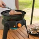 Портативный газовый гриль плита ELICO MASTER CHEF мощность 2.2 кВт газ пропан/бутан на 3 ногах с пьезоподжигом Черный - изображение 9