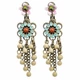 Серьги-клипсы "Цветочный ансамбль" от Michal Negrin с кристаллами и бусинами Swarovski - изображение 1