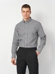 Рубашка хлопковая мужская GANT Reg Classic Poplin Gingham Shirt 3000120-5 L Черная (7325707184345) - изображение 1