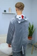 Піжама кігурумі My Kigu Чоловіча Хаскі з язиком Сірий розмір M 155-165 см (21068411) - зображення 10