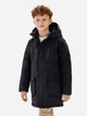 Детская зимняя парка длинная для мальчика Minoti 19coat82 41122JNR 98-104 см Черная (5063025342062) - изображение 1