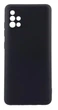 Чохол Silicone Case для телефона Samsung Galaxy A51 / A515 бампер із мікрофіброю чорний - зображення 1