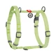 Шлея для собак з ручкою з відновленої бавовни анатомічна Н-подібна WAUDOG Re-cotton з QR-паспортом, світловідбивна, пластиковий фастекс, розмір М, Ш 20 мм, A 43-60 см, B 50-80 см, салатовий - изображение 3