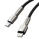 Дата кабель Baseus Cafule Series Metal Type-C to Lightning PD 20W (0.25m) (CATLJK-0) Black - 00000071643_1 - зображення 2