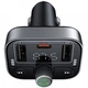 Фм модулятор с подключением флешки Baseus FM Transmiter (BT5.0, 3USB, 87.5-108.0 МГц). Black - изображение 5