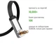 Аудіокабель mini jack 3,5mm UGREEN Straight to angle flat cable з кутовим L-подібним штекером (2m). Grey - зображення 5