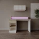 Комп'ютерний стіл Банні СOLLECTION RGB з підсвіткою Дуб Сонома /Білий 1000x750/900x600 мм ( арт. SKRZ1000-049 ) - зображення 1