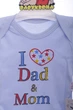 Боди с коротким рукавом для мальчика на кнопках интерлок Findik I love mam dad 62 см (42973) - изображение 2