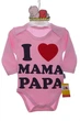 Боди с длинным рукавом для девочки интерлок I love mama/papa 62 см (42570) - изображение 1