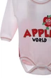 Боди с длинным рукавом хлопок Apple Murat Baby красный 62 см (42184) - изображение 4