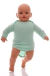 Боди с длинным рукавом интерлок Babykroha мятный 62 см (50006) - изображение 3