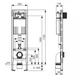 Инсталляция TECE profil 9300600 c бачком Compact 320 - изображение 2