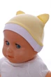 Шапка с ушками интерлок Babykroha Мишка желтый 0м+ (43264) - изображение 2