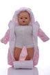 Конверт на флисе для деовчки Babykroha с Мишками персиково розовый 68 см (44909) - изображение 4
