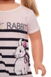 Костюм летний для девочки трикотажный в полоску Rabbit черный 98 см (38612) - изображение 2