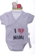 Боди с коротким рукавом на кнопках Findik интерлок I love Mama 68 см (42985) - изображение 1
