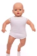 Боди майка интерлок Babykroha белый 68 см (50030) - изображение 1