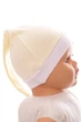 Шапка с узелком интерлок Babykroha светло желтая 1м+ (50144) - изображение 1