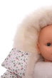 Комбінезон на хутрі для дівчинки Babykroha з принтом трояндочка білий 74 см (50707) - зображення 4