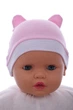 Шапка для девочки с ушками интерлок Babykroha Мишка розовый 0м+ (41662) - изображение 1