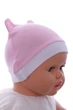 Шапка для девочки с ушками интерлок Babykroha Мишка розовый 0м+ (41662) - изображение 2