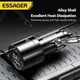 Автомобильное зарядное устройство Essager 120W LED (Type-C 100w + USB 20w) Metall - изображение 4